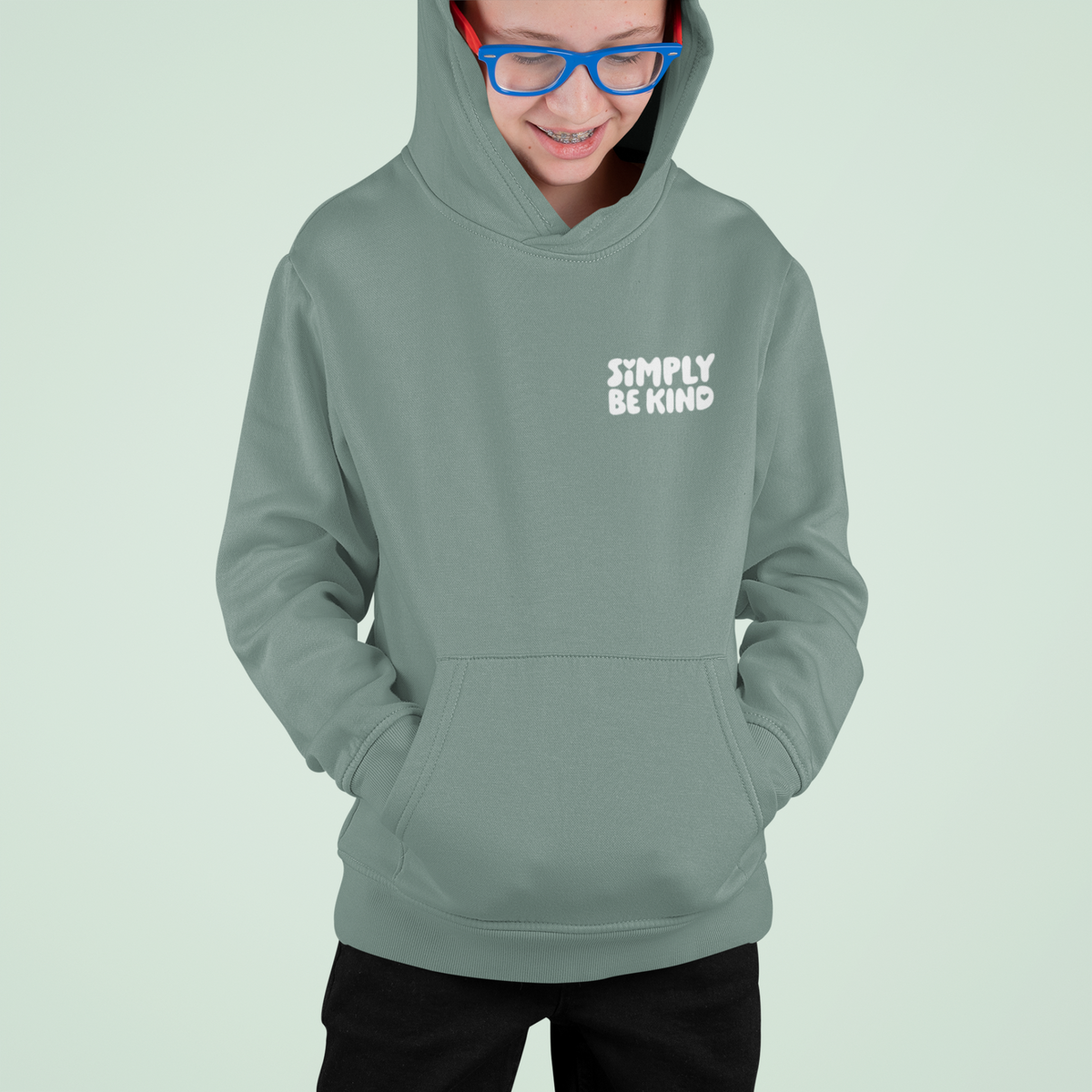 FROSTED SAGE DEBUT COLLECTION KIDS HOODIE