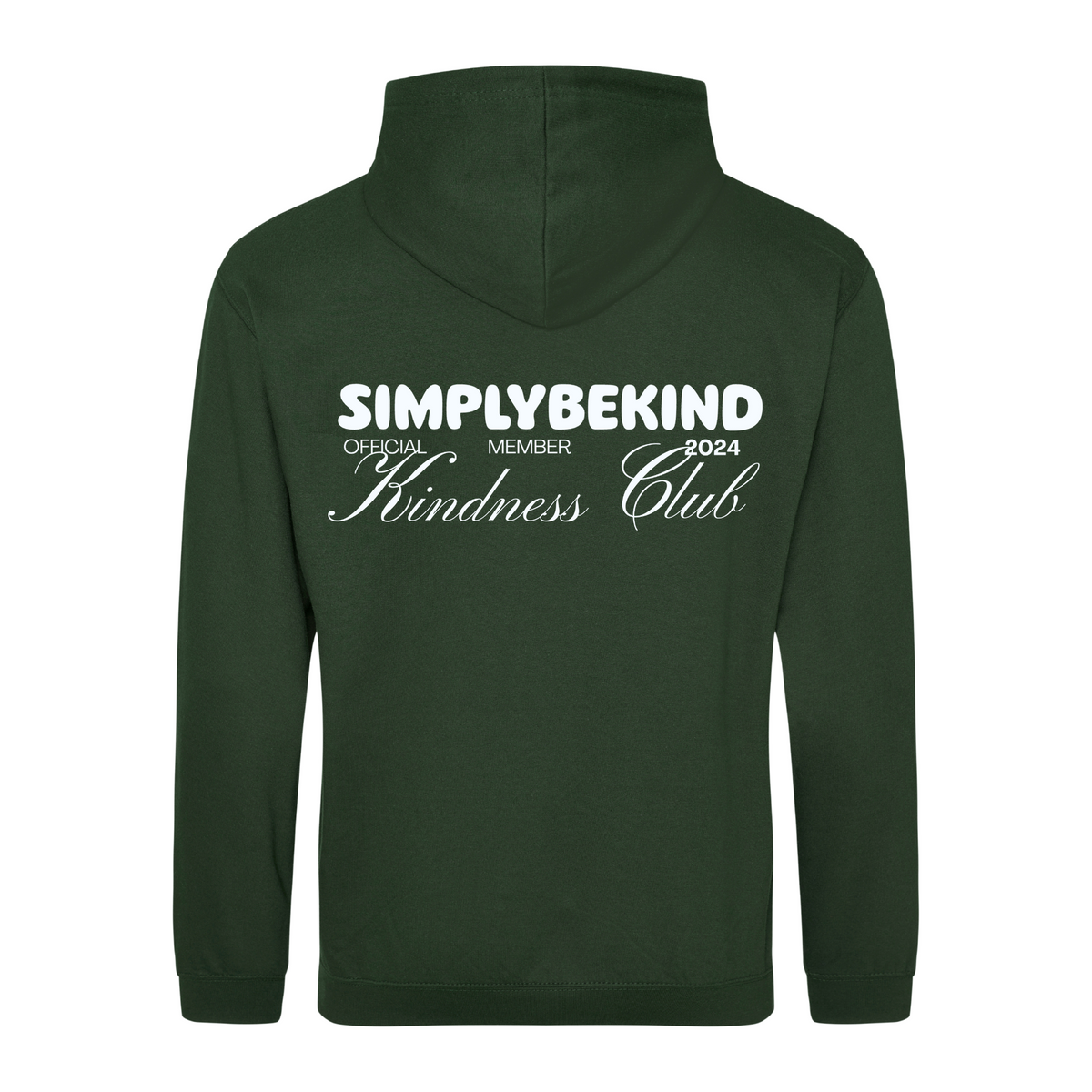 OFFICIAL MEMBER KINDNESS CLUB FOREST GREEN HOODIE